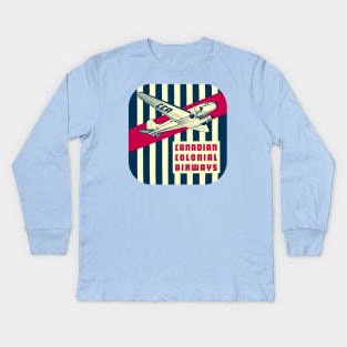 Canadian Colonial Airlines Kids Long Sleeve T-Shirt